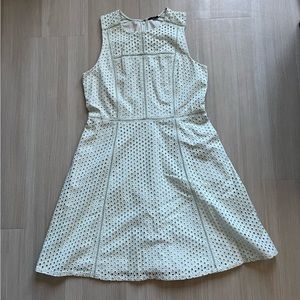 Ann Taylor Eyelet 100% Cotton Dress in Mint Color